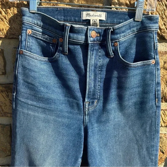 Women’s Madewell The Perfect Vintage Jean in Maplewood Wash High waist Mom Jeans - Picture 8 of 16
